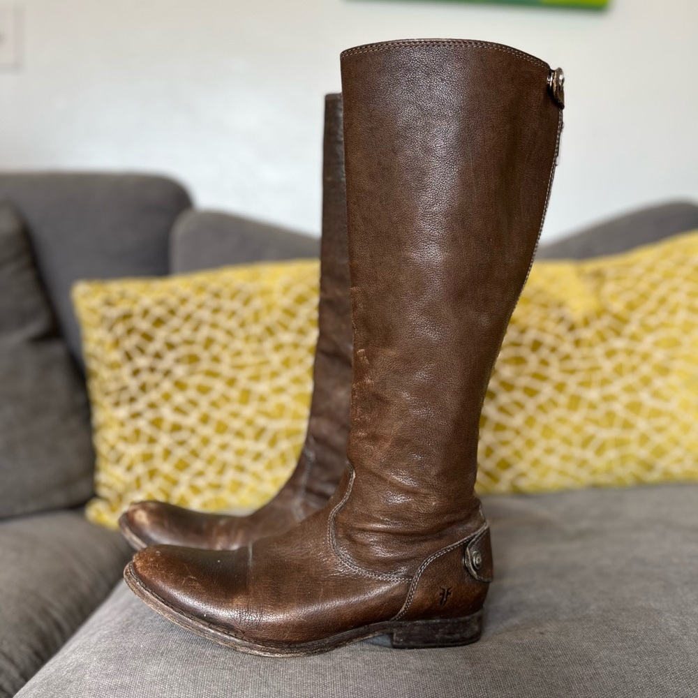 FRYE Brown Leather Boots